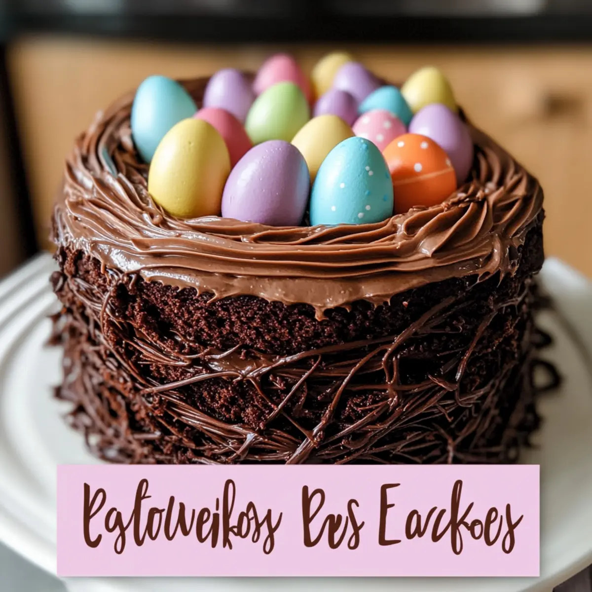 Indulge in Chocolate Easter Egg Nest Cake for a Sweet Celebration