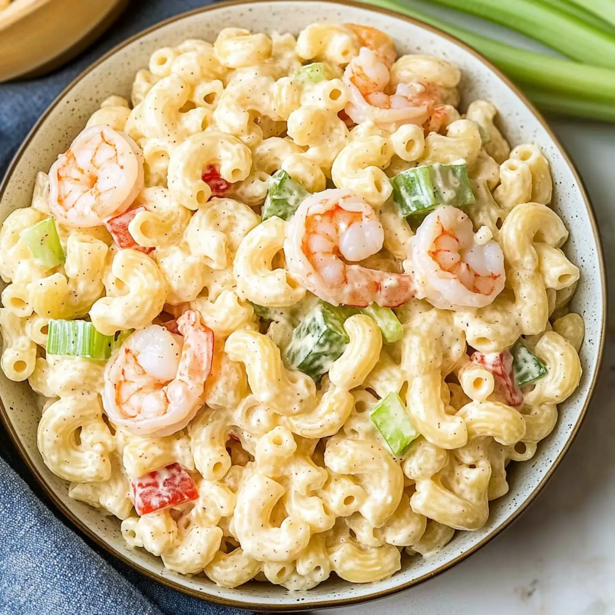 Perfectly Creamy Shrimp Macaroni Salad for Summer Vibes