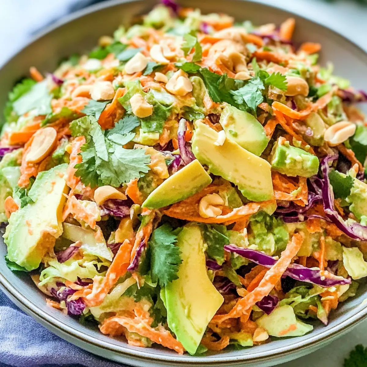 Zesty Thai Salad with Avocado for a Refreshing Summer Bite